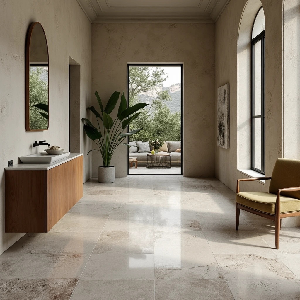 Natural stone flooring