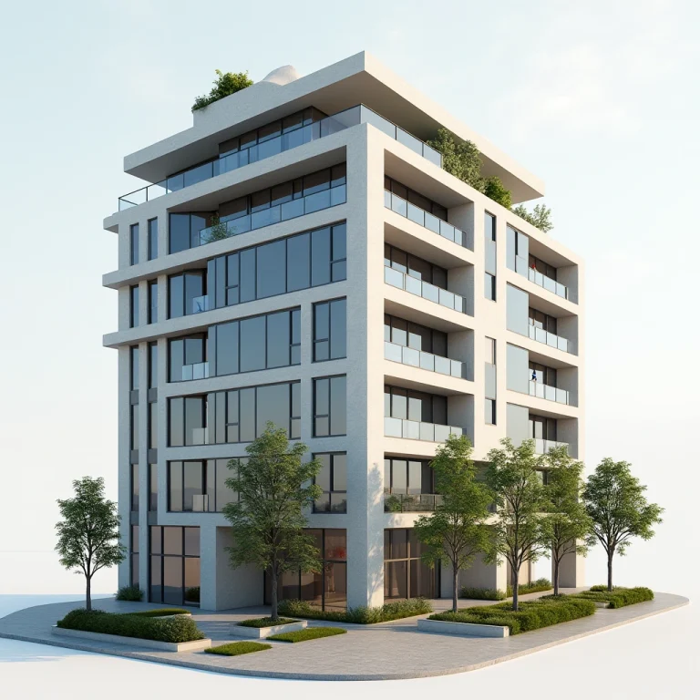 3D rendering of the building